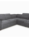 Canapé CAPRI convertible angle reversible anthracite et beige  264x255cm