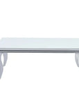 Table basse BAROQUE Chrome  120x60x45 cm
