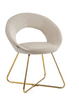 Chaise BUBBLE GOLD BLEU, BEIGE, GRIS, ECRU et MOKA