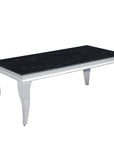 Table basse BAROQUE Chrome  120x60x45 cm