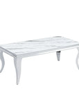 Table basse BAROQUE Chrome  120x60x45 cm