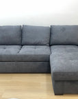 Canapé AMALFI GRIS, ANTHRACITE, BEIGE convertible angle réversible 238x155cm