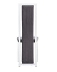 Lot de chaises Dana velours contour chromé