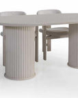 Table à manger JULIE couleur NOIR, NOYER, LAQUE-TAUPE, BLANC 180x90cm