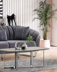 Salon SULTAN 3+2+1 ANTHRACITE et TAUPE